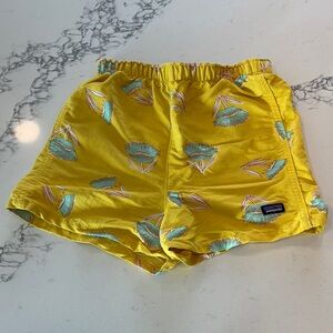 Patagonia Yellow Floral shorts